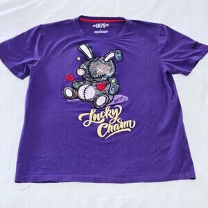 BKYS Lucky Charm Shirt, Hologram bunny, mens size Large